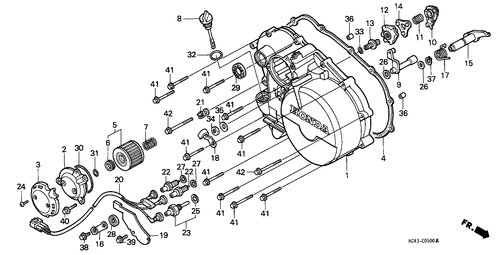  Panneau Carter-moteur D.