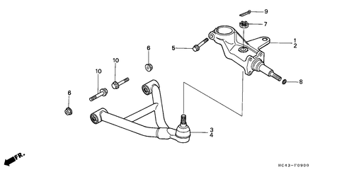  Knuckle/ Front Arm (trx300)