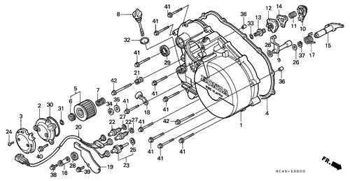  Panneau Carter-moteur D.