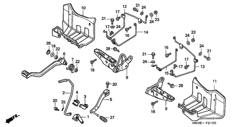  Stufe/ Pedal