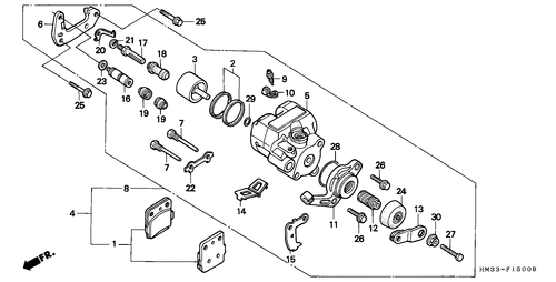  Hinterrad-bremssattel