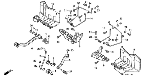  Stufe/ Pedal