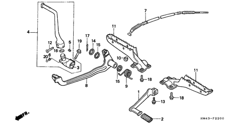  Stufe/ Pedal