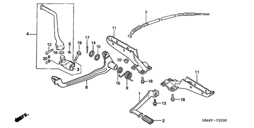  Stufe/ Pedal