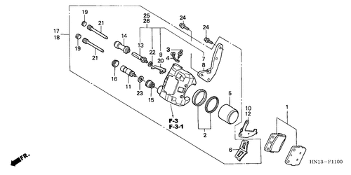  Front Brake Caliper