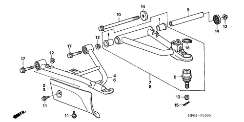  Arm, Vorne (trx500fa5/ 6/ 7/ 8)