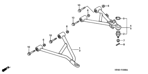  Arm, Vorne (trx350tm/ Te)