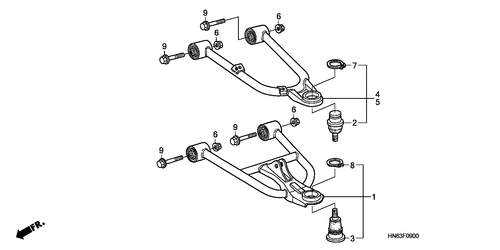  Arm, Vorne (trx250ex1/ 2/ 3/ 4/ 5)