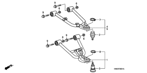  Arm, Vorne (trx250ex6/ 7/ 8)