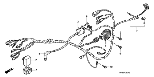  Kabelbaum (trx250ex6/ 7)