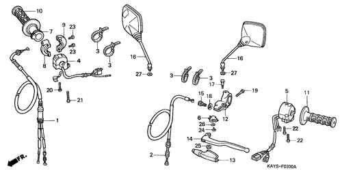  Handle Lever/ Switch/ Cable