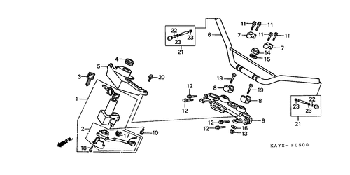  Handle Pipe/ Top Bridge