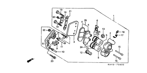  Front Brake Caliper