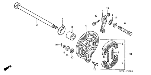  Rear Brake Panel