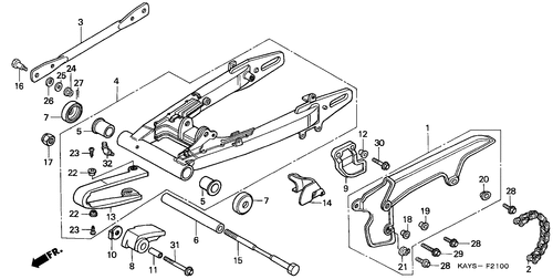  Swingarm/ Chain Case