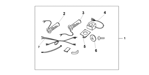  Kit Poignees Chauffantes