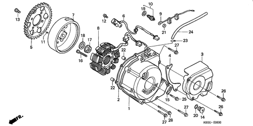 Left Crankcase Cover/  Generator