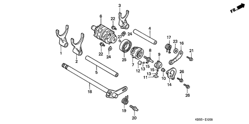  Shift Drum/ Shift Fork