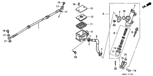  Rrechts Brake Master Cylinder