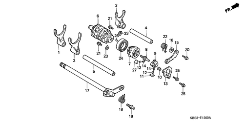  Shift Drum/ Shift Fork