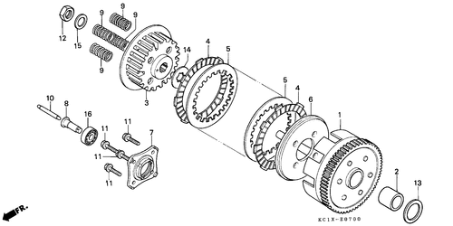  Clutch (cb125tdc/ Tde)