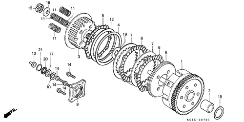  Kupplung (cb125tdj/ Tp)