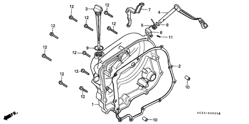  Panneau Carter-moteur D. (e/ Ed/ F/ G/ Sd/ Sw)