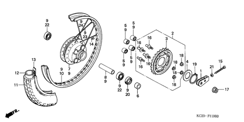  Hinterrad (e/ Ed/ F/ G/ Sd/ Sw)