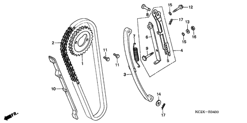  Nockenwellenkette/ Spannvorrichtung