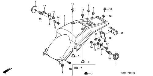  Rear Fender (cm)