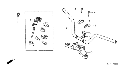  Handle Pipe/ Top Bridge