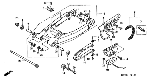  Swingarm/ Chain Case