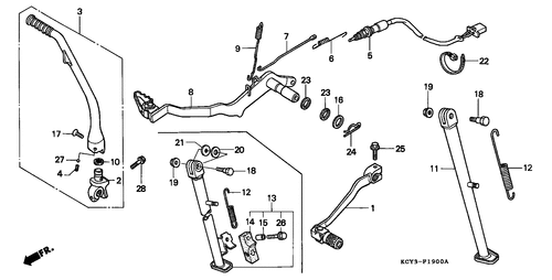  Pedal/ Brazo Arrancador Pedal