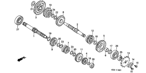  Getriebe (e/ U)
