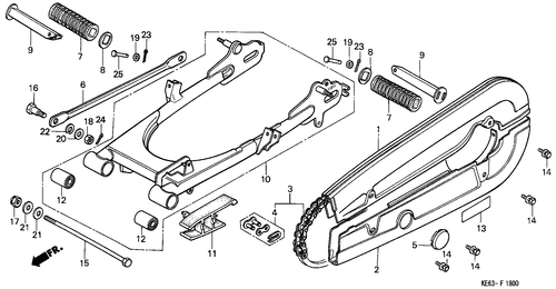  Rear Fork/ Chain Case (1)