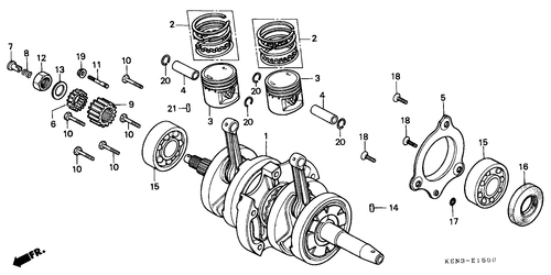  Vilebrequin/ Piston