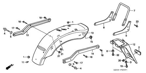  Rear Fender (cmx250ct)