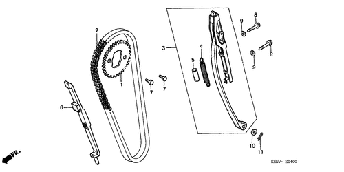  Nockenwellenkette/ Spannvorrichtung