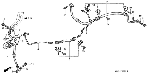  Rear Brake Pipe