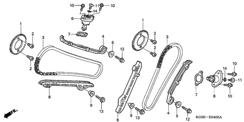  Nockenwellenkette/ Spannvorrichtung