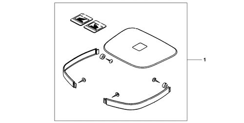  Top Box/ Pannier Panel Set
