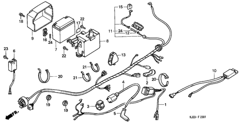  Wire Harness/ Battery (tl125j)