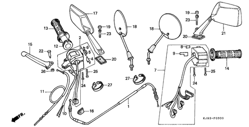  Kabel/ Hebelgriff/ Schalter (ch125e/ G)