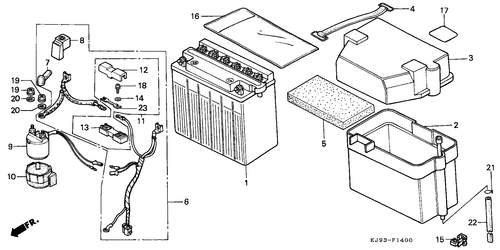  Batterie (ch125e/ G)
