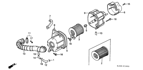  Luftfilter (ch125e/ G)