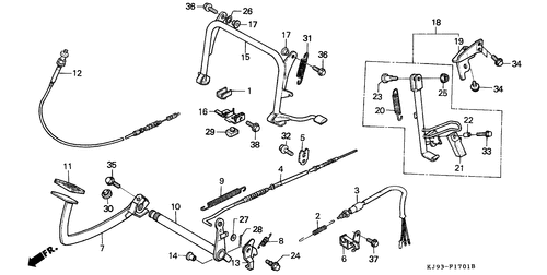  Staender/ Bremspedal (ch125j/ L/ M/ N/ P/ R)