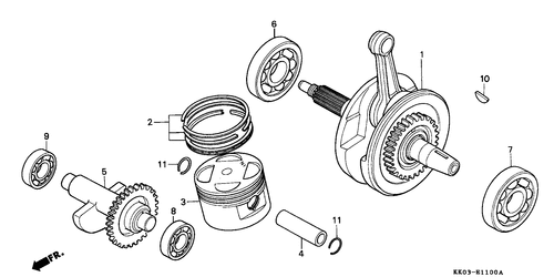  Ciguenal/ Piston/  Balancador (1)