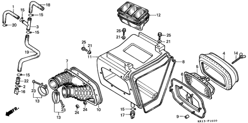  Luftfilter (xr250re/ Rf)