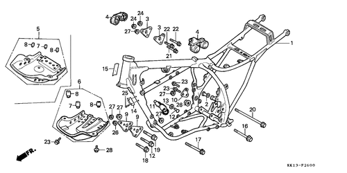  Rahmenkoerper (xr250re/ Rf)