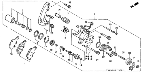  Hinterrad-bremssattel